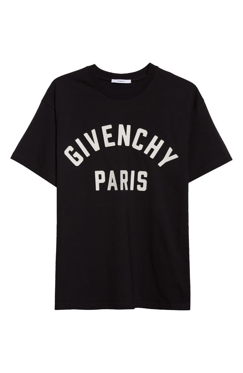 Givenchy Regular Fit Logo Patch T-Shirt, Alternate, color, Black/ White