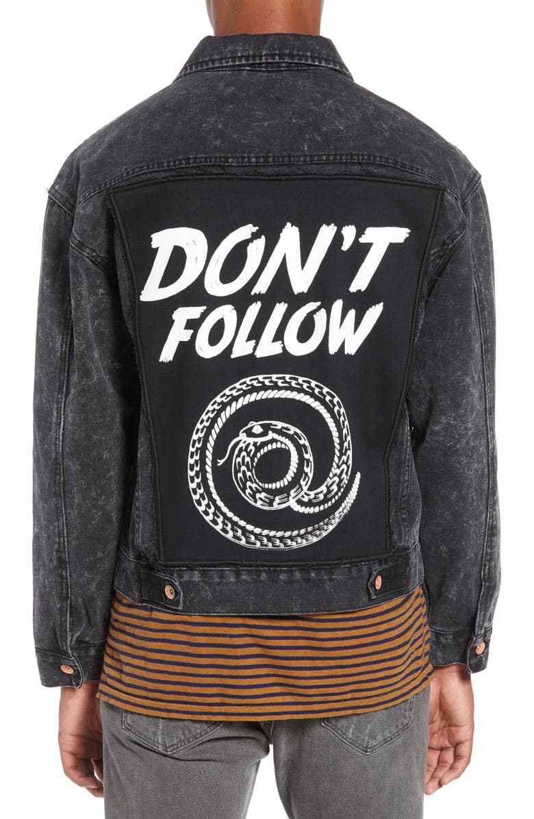 Barking Irons x Bob Dylan P44 Shelter Denim Jacket, Alternate, color,