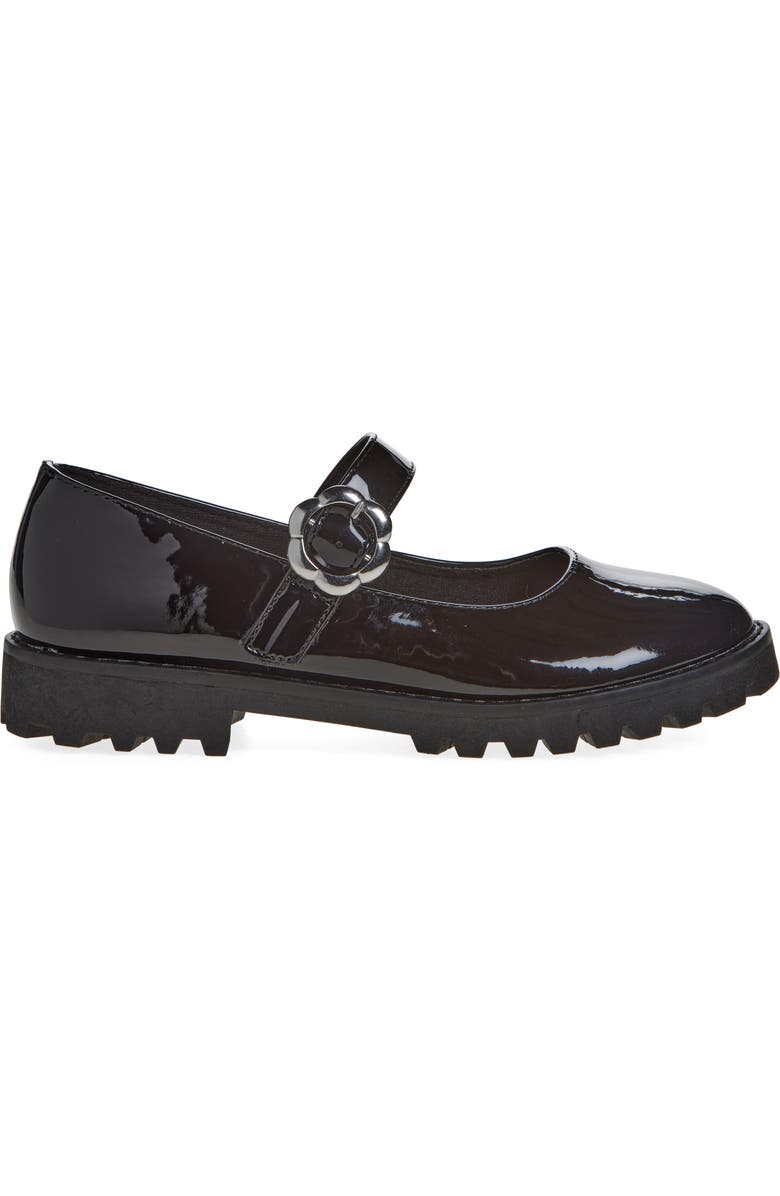 Harper Canyon Kids' Davianna Patent Mary Jane Flat, Alternate, color, Black