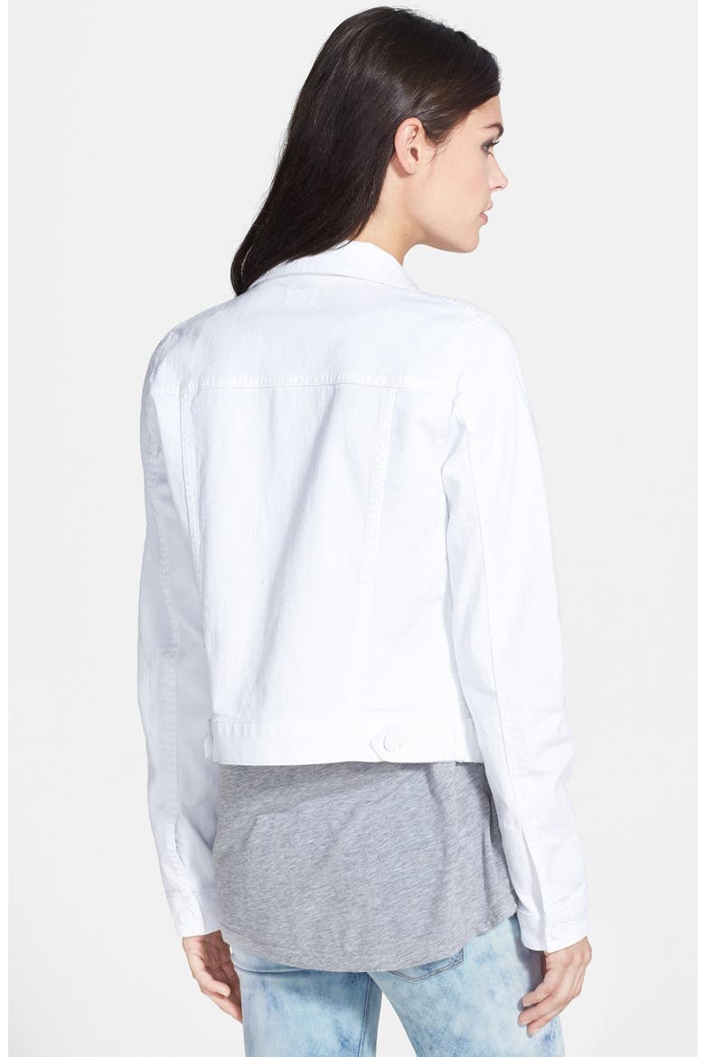 Denim Jacket, Alternate, color, WHITE 2