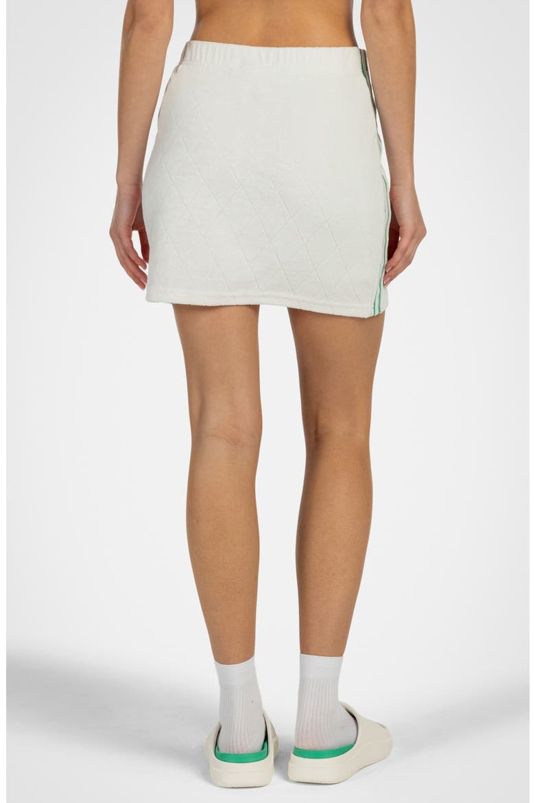 Apres-Golf Terry Miniskirt, Alternate, color, WHITE/ BLARNEY