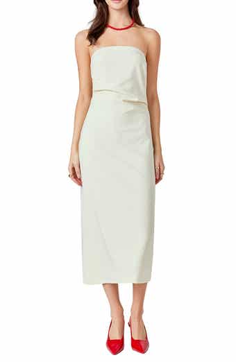 Strapless Midi Dress