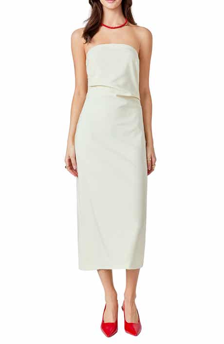 Strapless Midi Dress