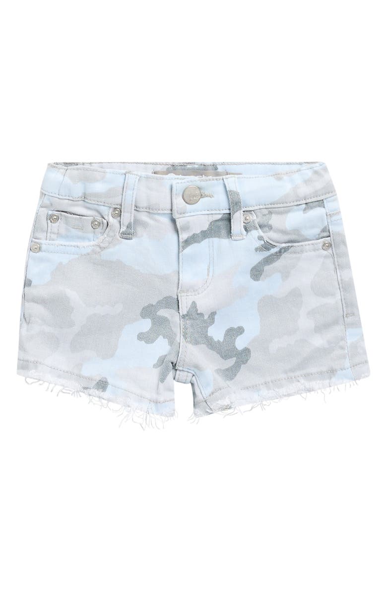 Tractr Kids' Brittany Camo Denim Shorts, Main, color, Grey