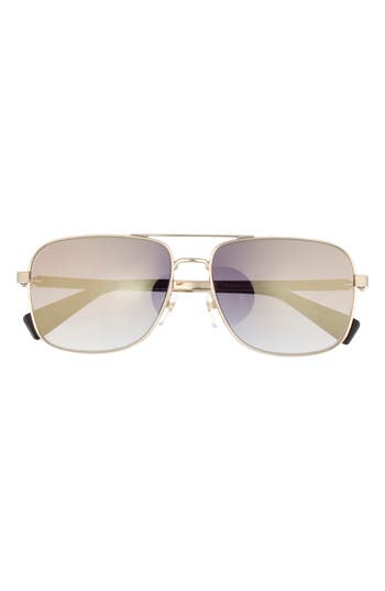 Marc Jacobs The  59mm Gradient Navigator Sunglasses In Gold