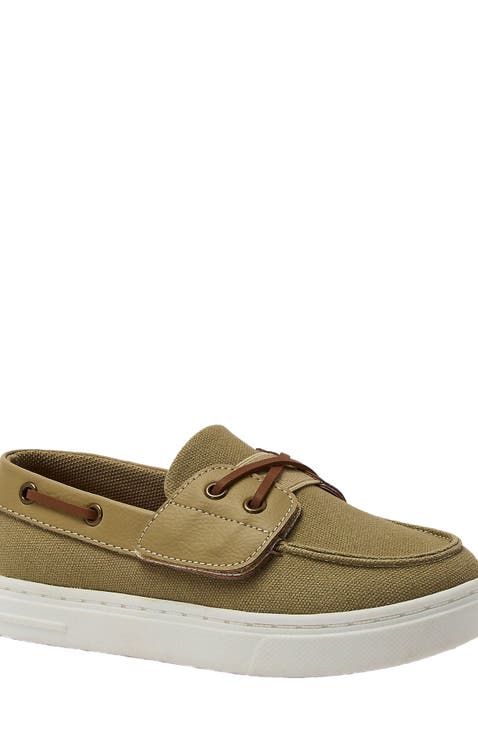 Kids Canvas Easy On Boat Shoes