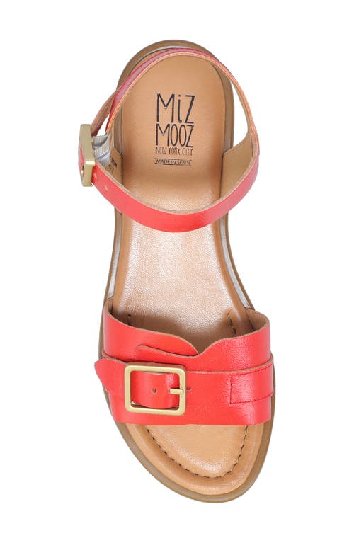 Miz Mooz Symone Ankle Strap Sandal In Coral