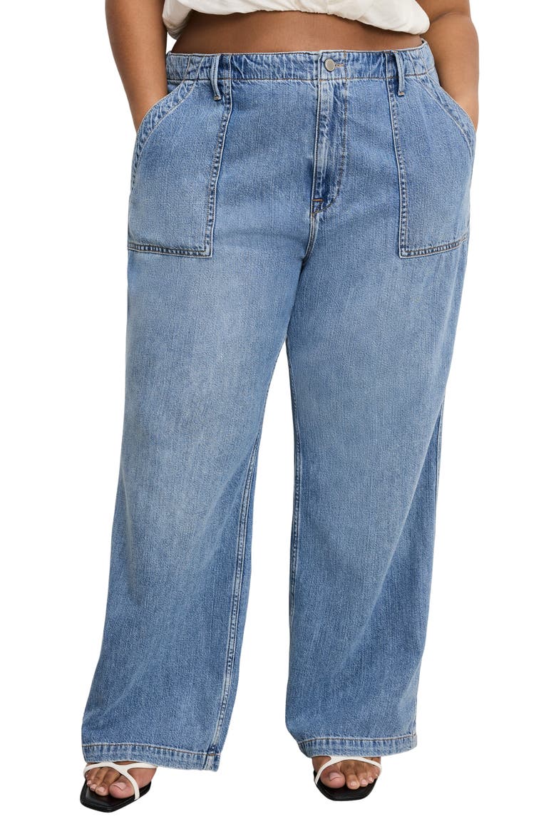 Lite Drawstring Jeans, Main, color, INDIGO786