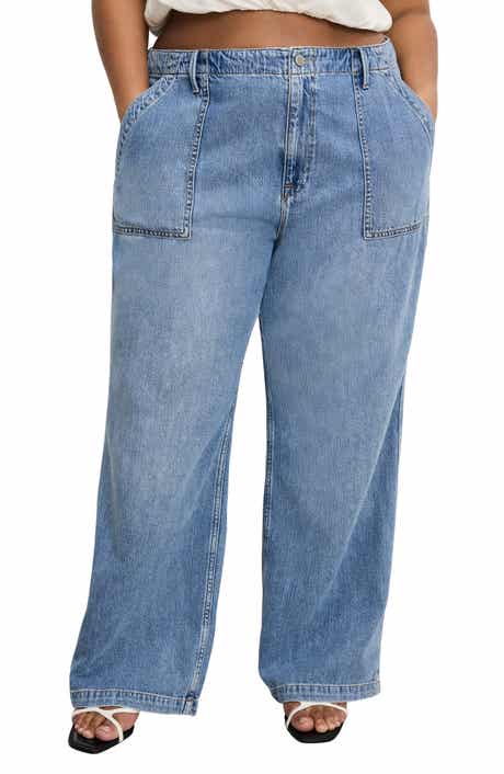Good American Lite Drawstring Jeans