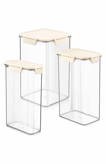 3-Pack Snap Lid Airtight Food Storage Container Set