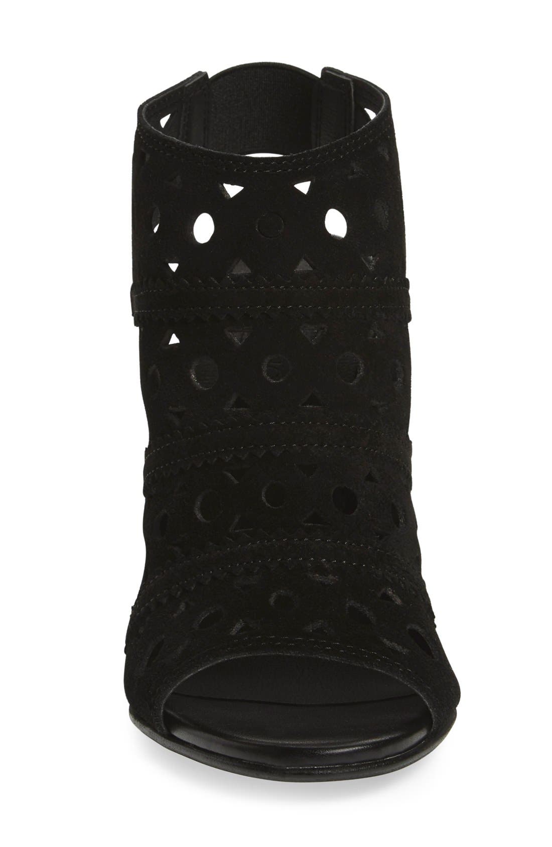 Topshop 'Nuvo' Laser Cut Sandal, Alternate, color, 