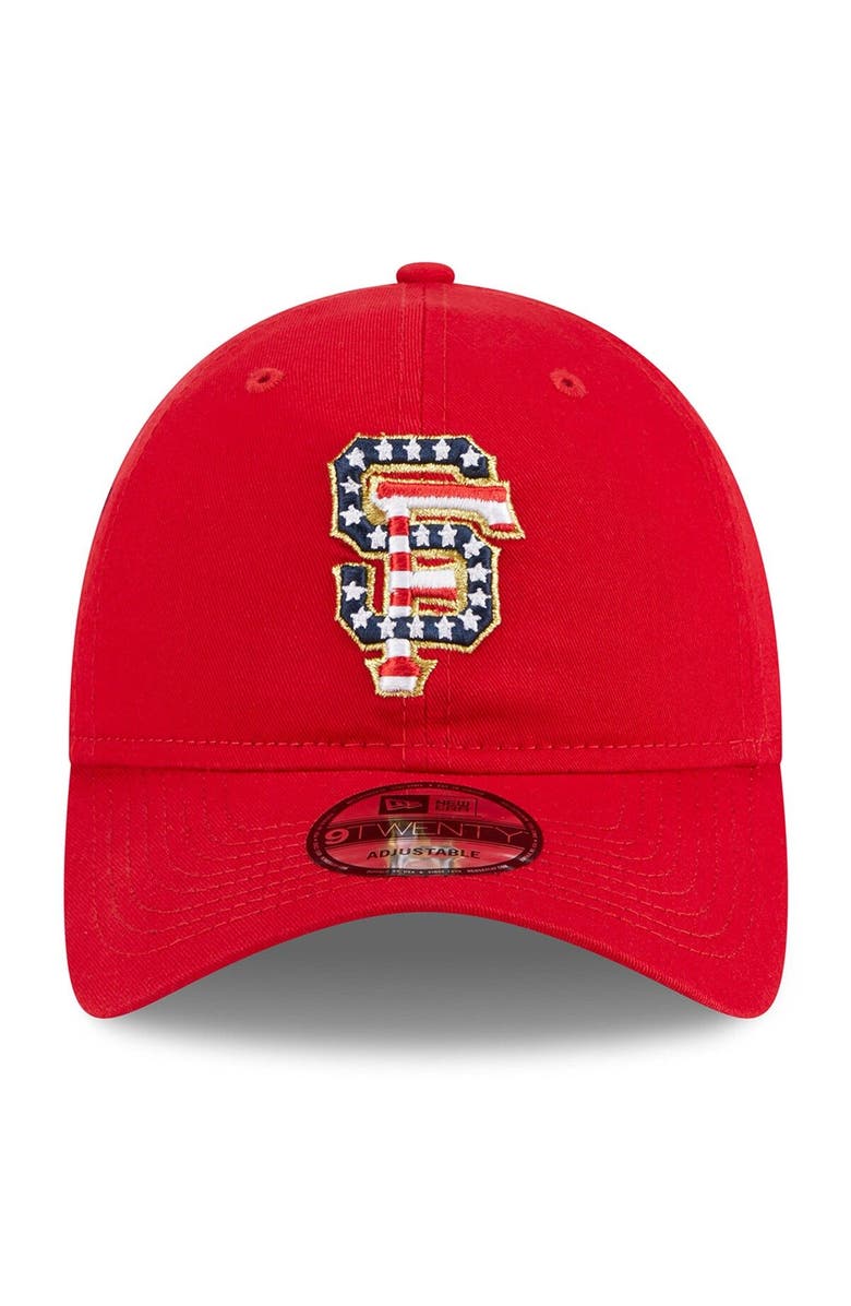New Era Men's New Era Red San Francisco Giants 2023 Fourth of July 9TWENTY Adjustable Hat, Alternate, color, Red