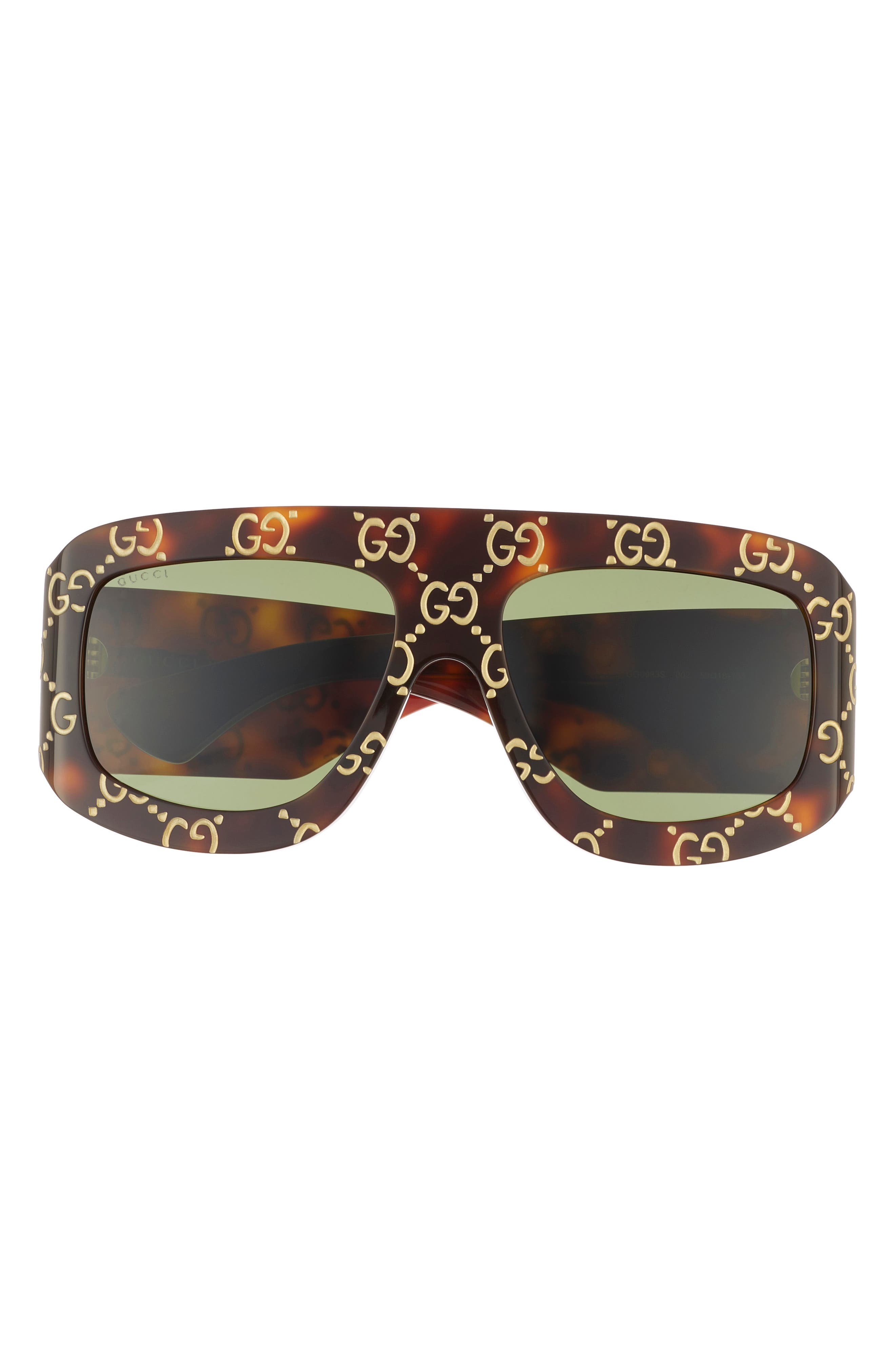 Gucci 59mm Shield Wrap Sunglasses