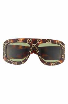 Gucci 59mm Shield Wrap Sunglasses