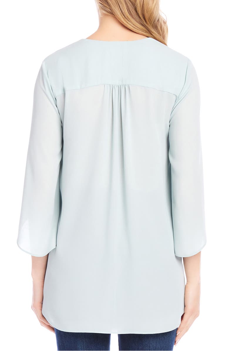 Karen Kane Crossover Hem Asymmetric Top, Alternate, color, Fiji