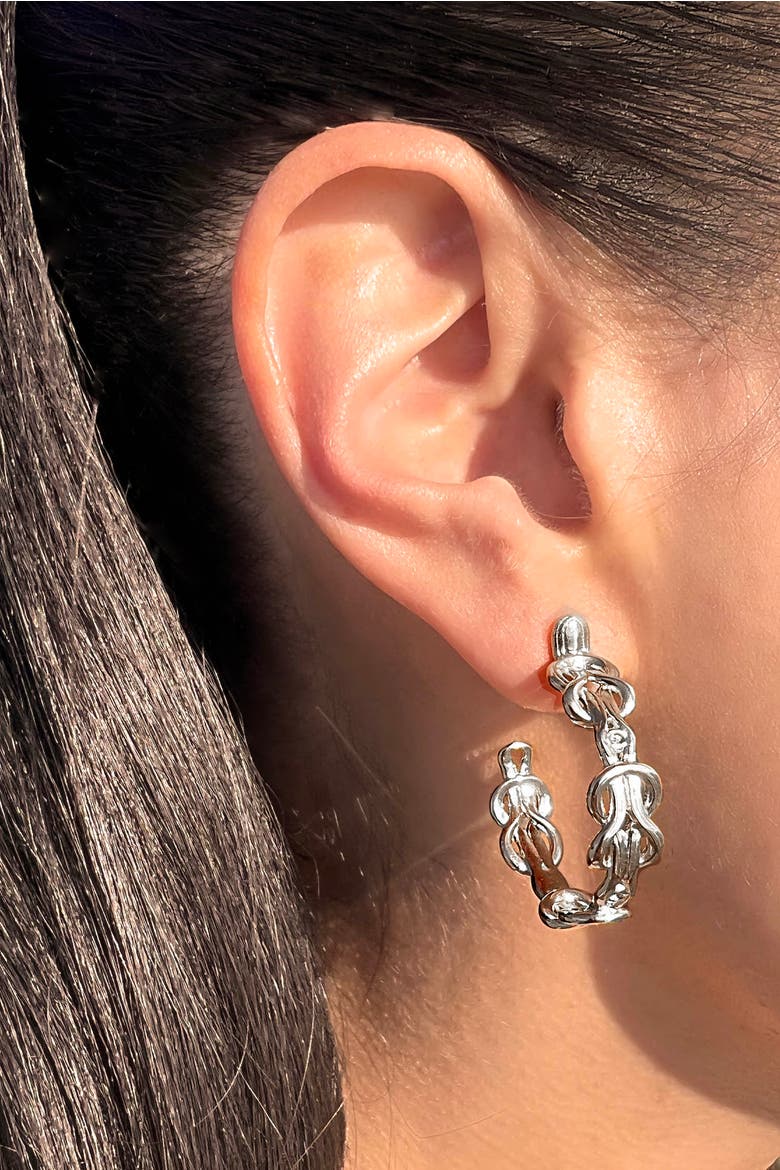 Hera Hoops, Alternate, color, Silver