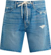 Joe's Raw Hem Drawstring Waist Denim Shorts