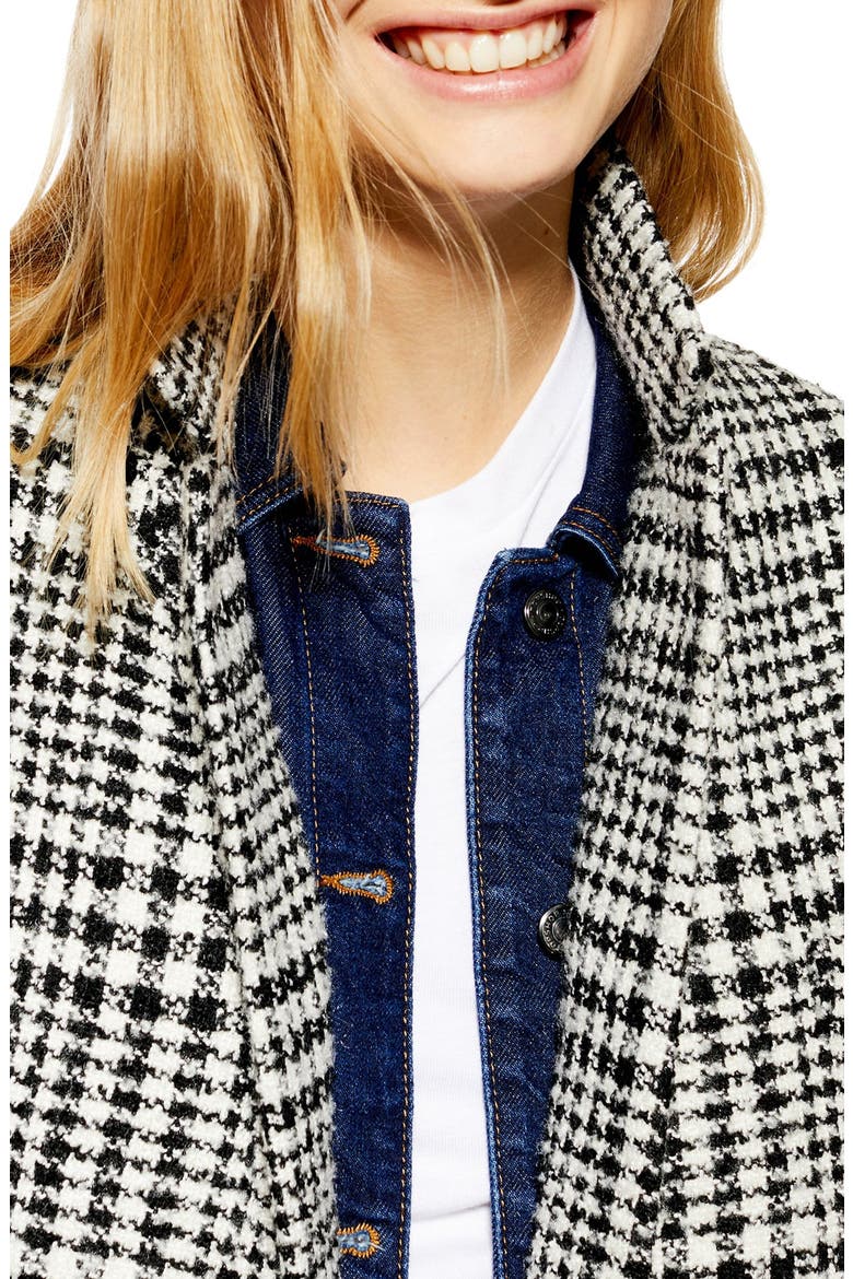 Pippa Check Coat, Alternate, color, BLACK MULTI
