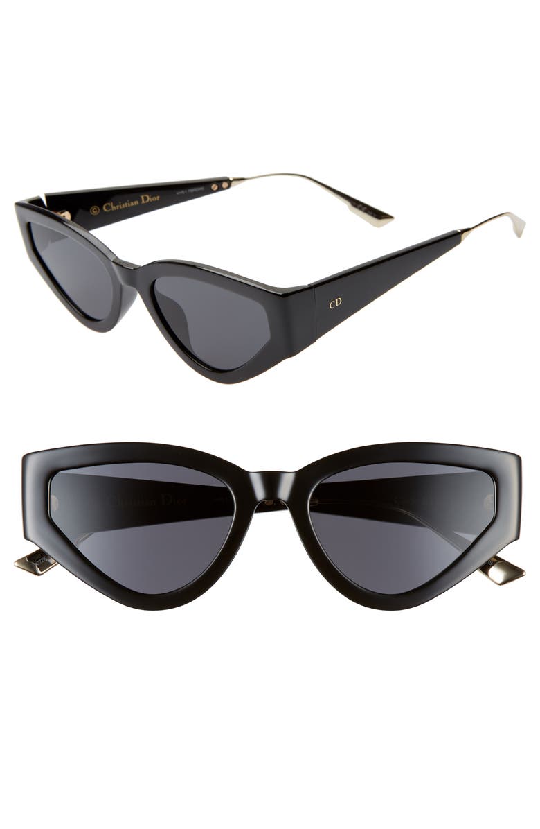 DIOR Catstyle1 53mm Cat Eye Sunglasses, Main, color, 