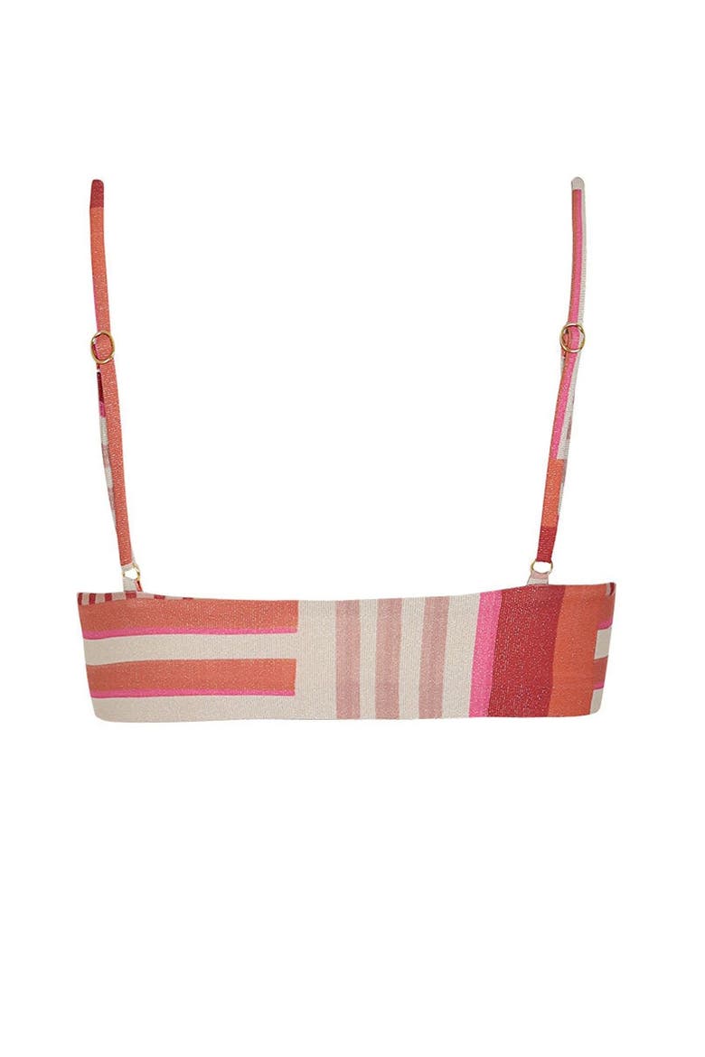 Sunset Bazaar Stripes Aldara Bralette Top, Alternate, color, Sunset Stripes