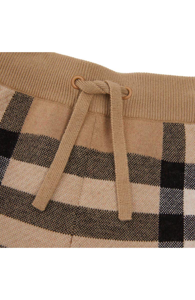 Burberry Kids' Gerard Archive Check Wool & Cashmere Blend Joggers, Alternate, color, 