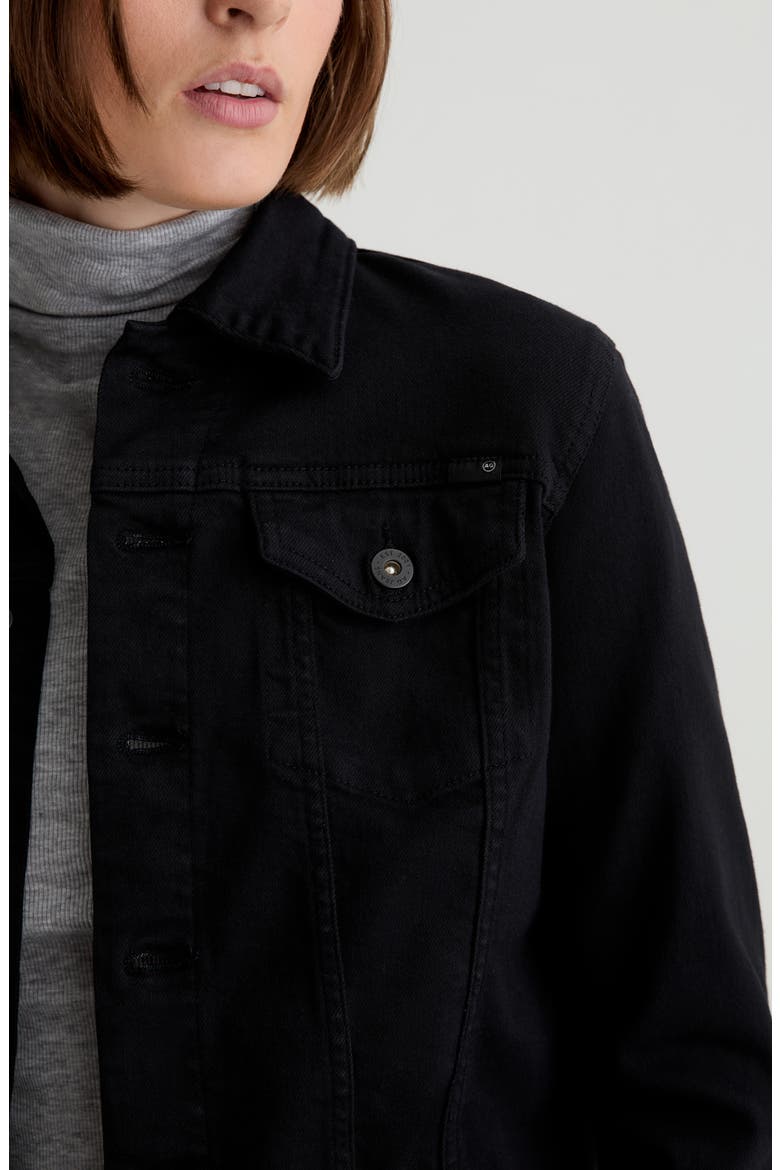Robyn Denim Trucker Jacket, Alternate, color, SUPER BLACK