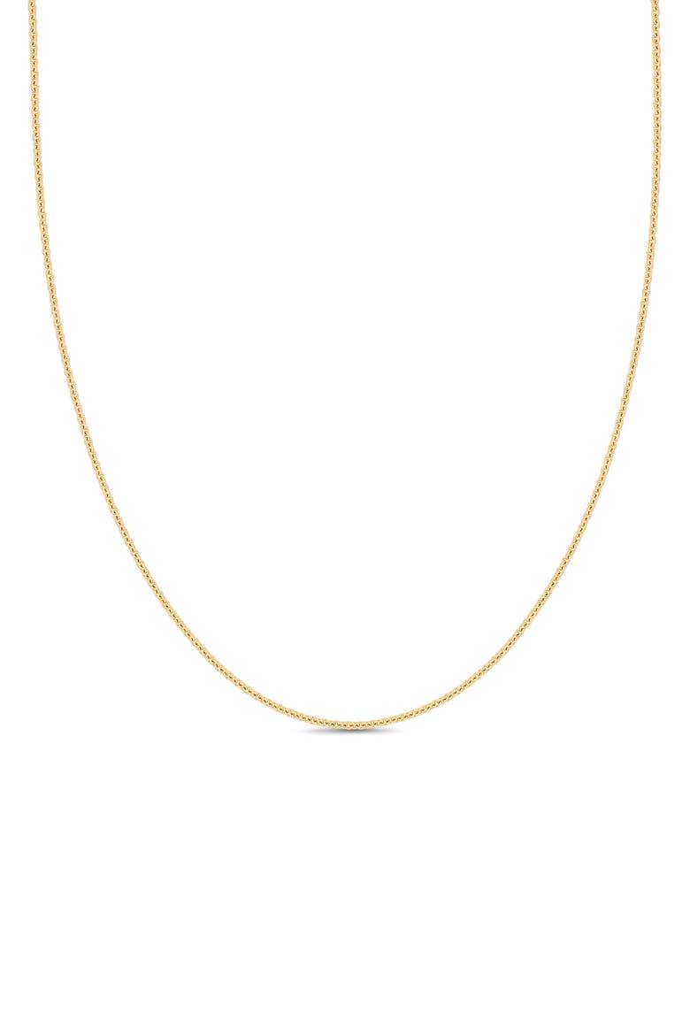 14K Gold Cable Chain Necklace, 1.5mm, Main, color, 14KY