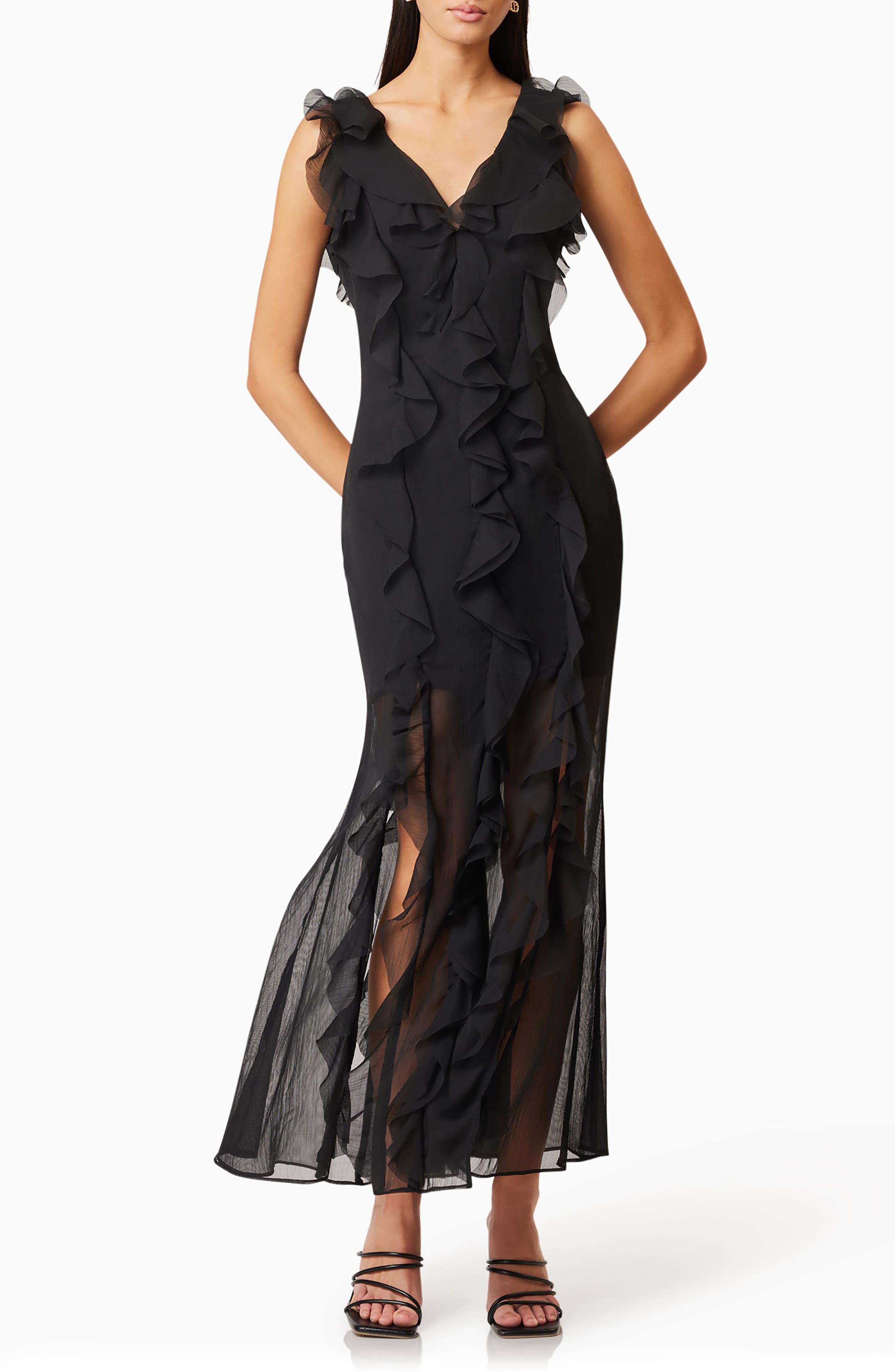 Louise Corisca Ruffle Maxi Dress