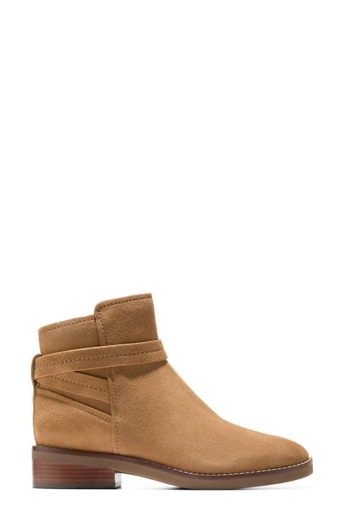 Cole Haan Rosalyn Waterproof Ankle Strap Bootie In Brown