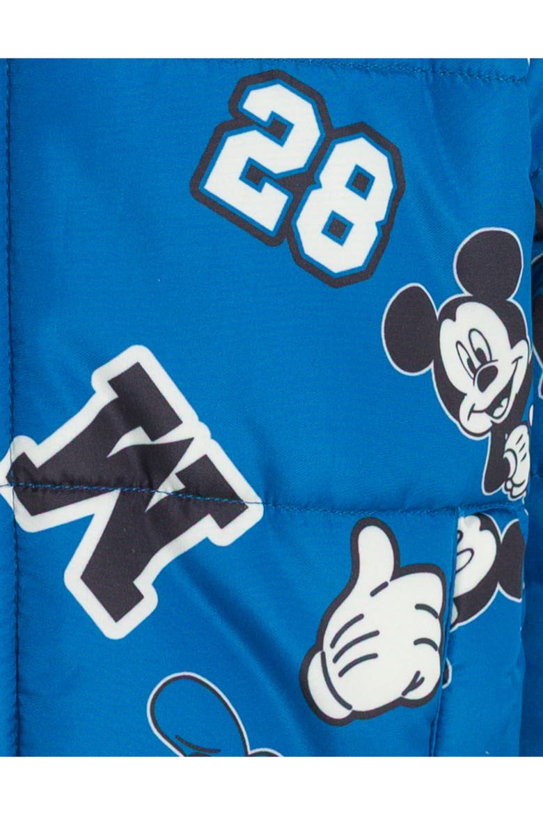Mickey Mouse Hooded Zip-Up Puffer Coat, Alternate, color, Navy Mickey Mouse