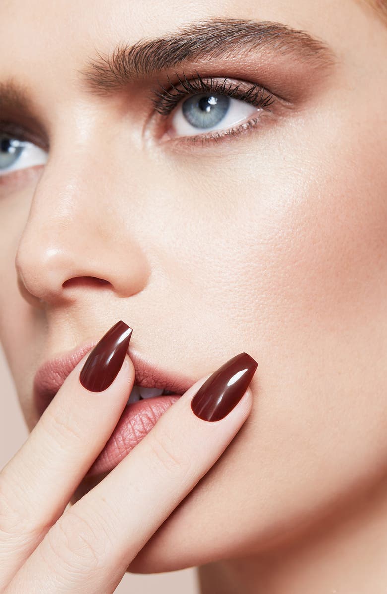 Static Nails Oxblood Pop-On Reusable Manicure Set, Alternate, color, 