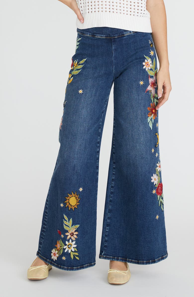 Driftwood Pull-On x Hawaiian Hallucination Wide Leg Jeans, Main, color, 