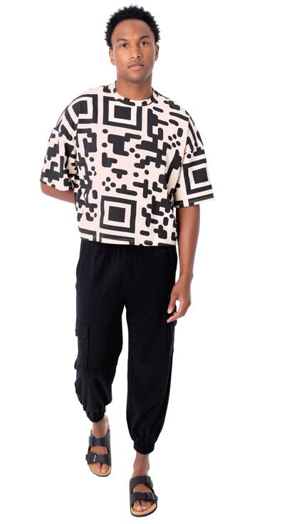 QR Code Cropped Boxed T-shirt