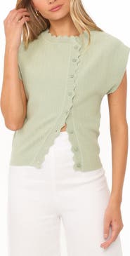 Petal & Pup Mackie Scalloped Ribbed Top
