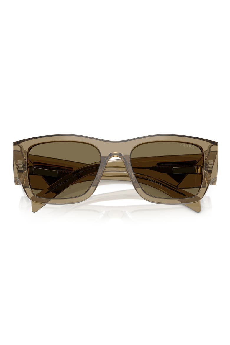 55mm Square Sunglasses, Alternate, color, BARK / LIGHT BROWN