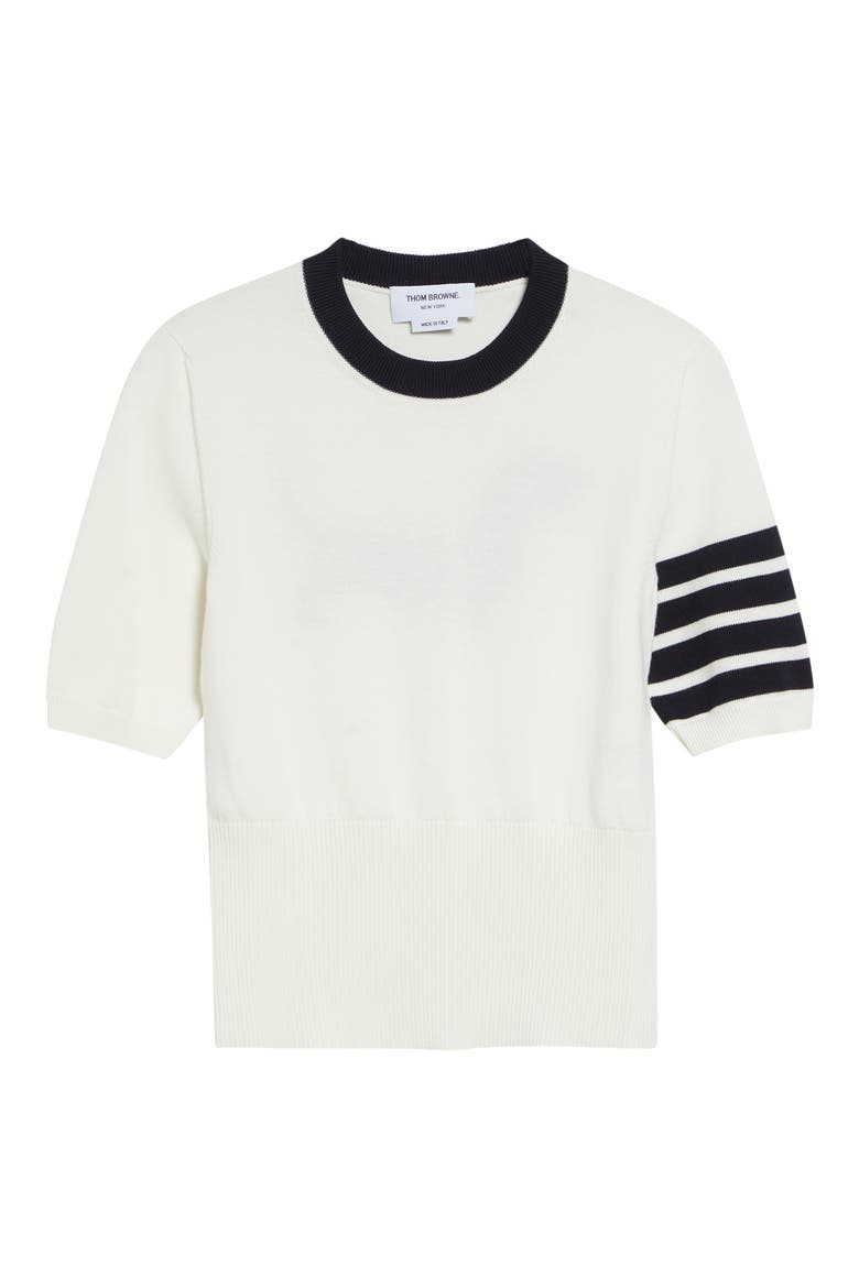 Hector Short Sleeve Sweater, Alternate, color, WHITE