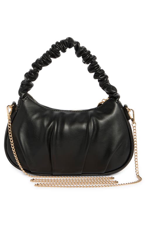 Urban Expressions Handbags Ruched Shoulder Bag In Black