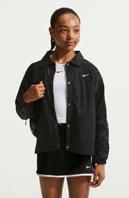 Nike Kids' Sportswear Mesh Panel Snap Jacket