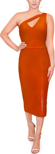 RACHEL Rachel Roy Lara One-Shoulder Midi Dress Nordstrom