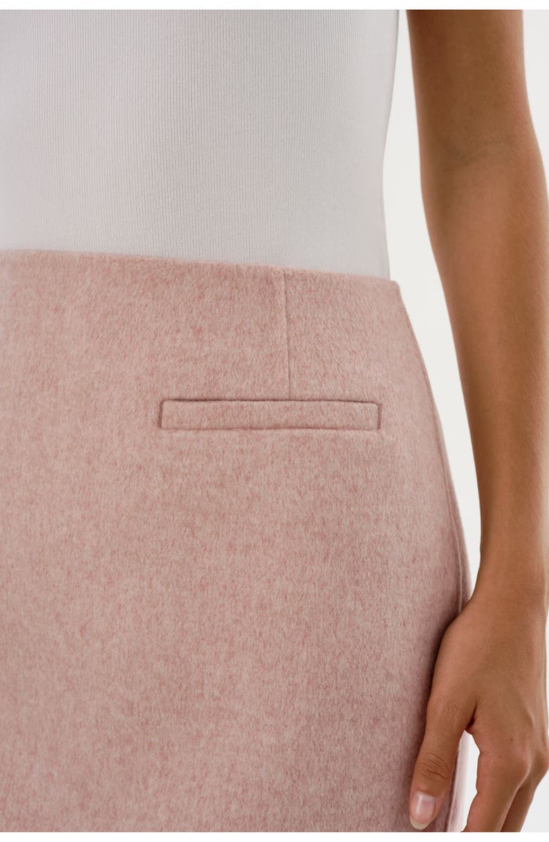 LAMARQUE CANDELA | Double Face Wool Mini Skirt, Alternate, color, Heather Pink