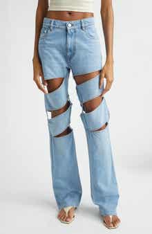 Spiral Straight Cut Jeans