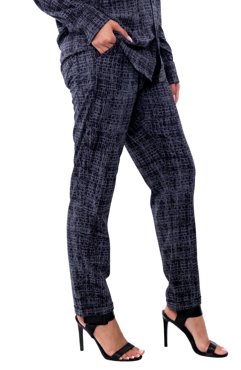 Dai Moda Printed Straight Leg Pants, Alternate, color, 