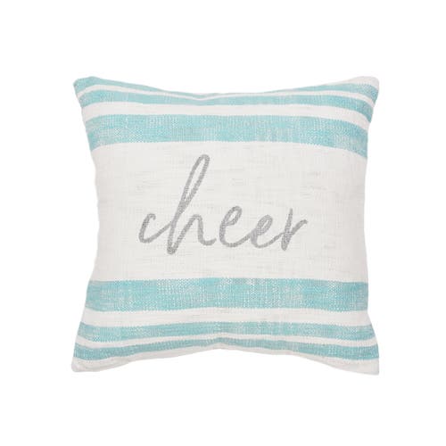 Carol & Frank Morgan Christmas Holiday Striped Decorative Euro Pillow Collection In Multi