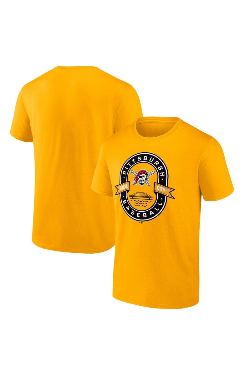 FANATICS Men's Fanatics Branded Gold Pittsburgh Pirates Iconic Glory Bound T-Shirt, Main, color, Gold