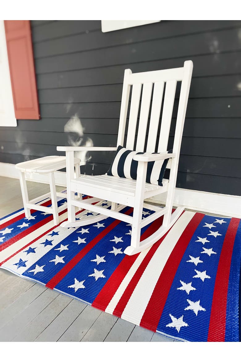 Cheers Red White & Blue Rug, Alternate, color, 6'x9'
