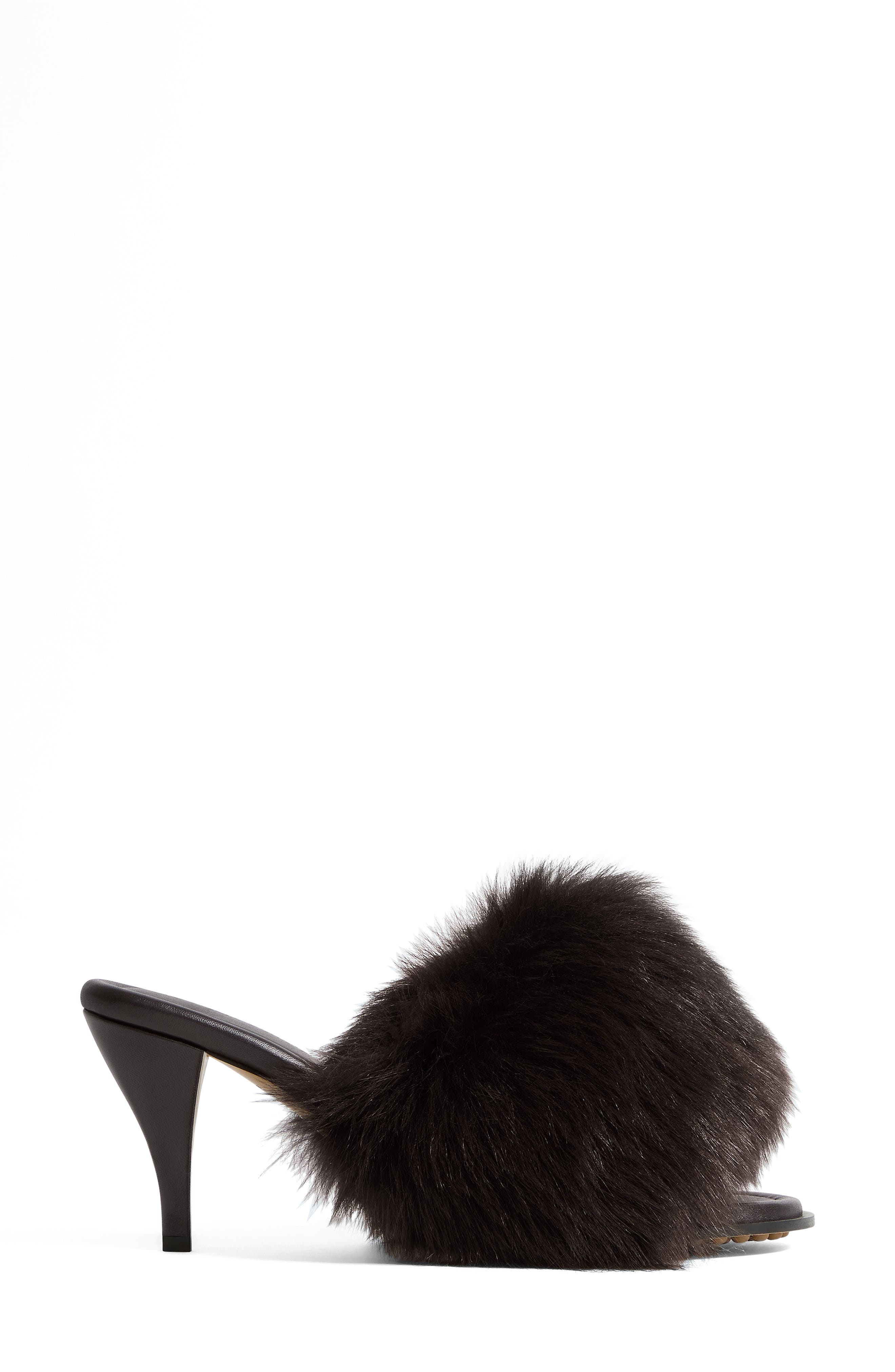 Cherry Genuine Shearling & Leather Sandal, Main, color, 2172 FONDANT-ESPRESSO