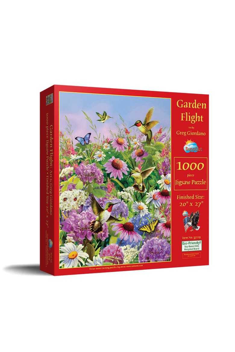 Garden Flight 1000 piece Jigsaw Puzzle for Adults, Main, color, Multicolor