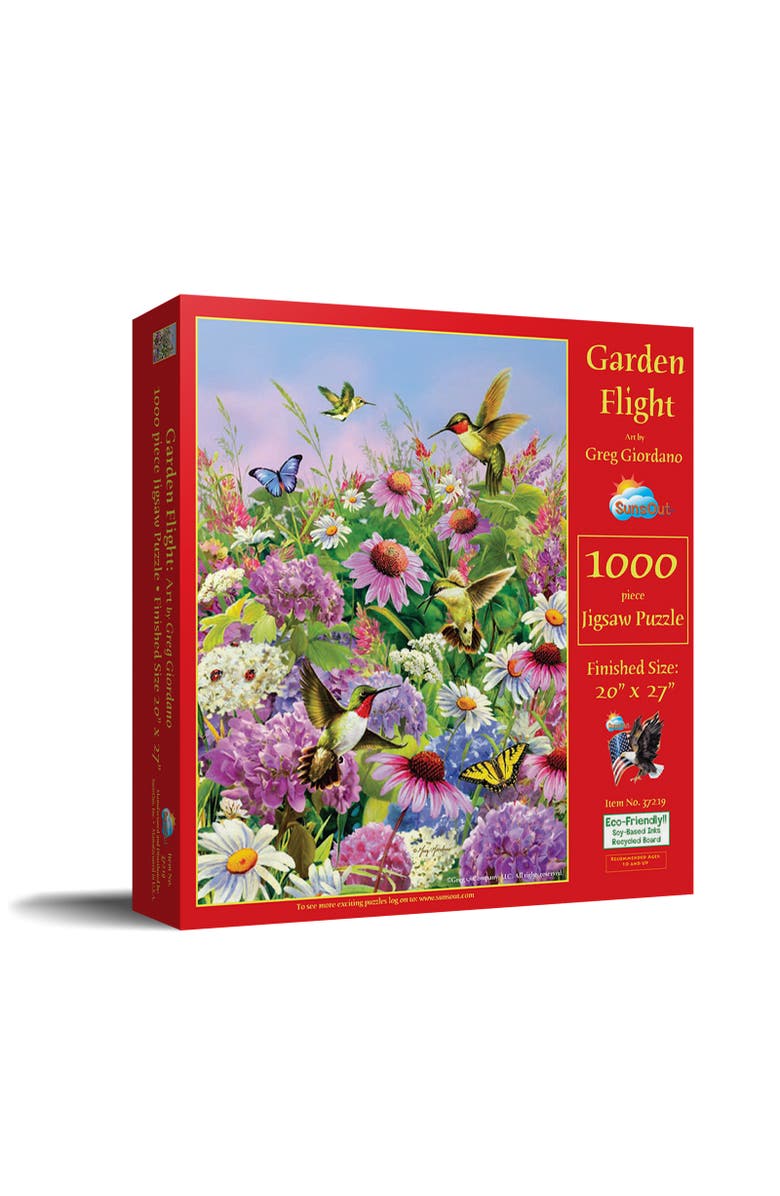 Sunsout Garden Flight 1000 piece Jigsaw Puzzle for Adults, Main, color, Multicolor