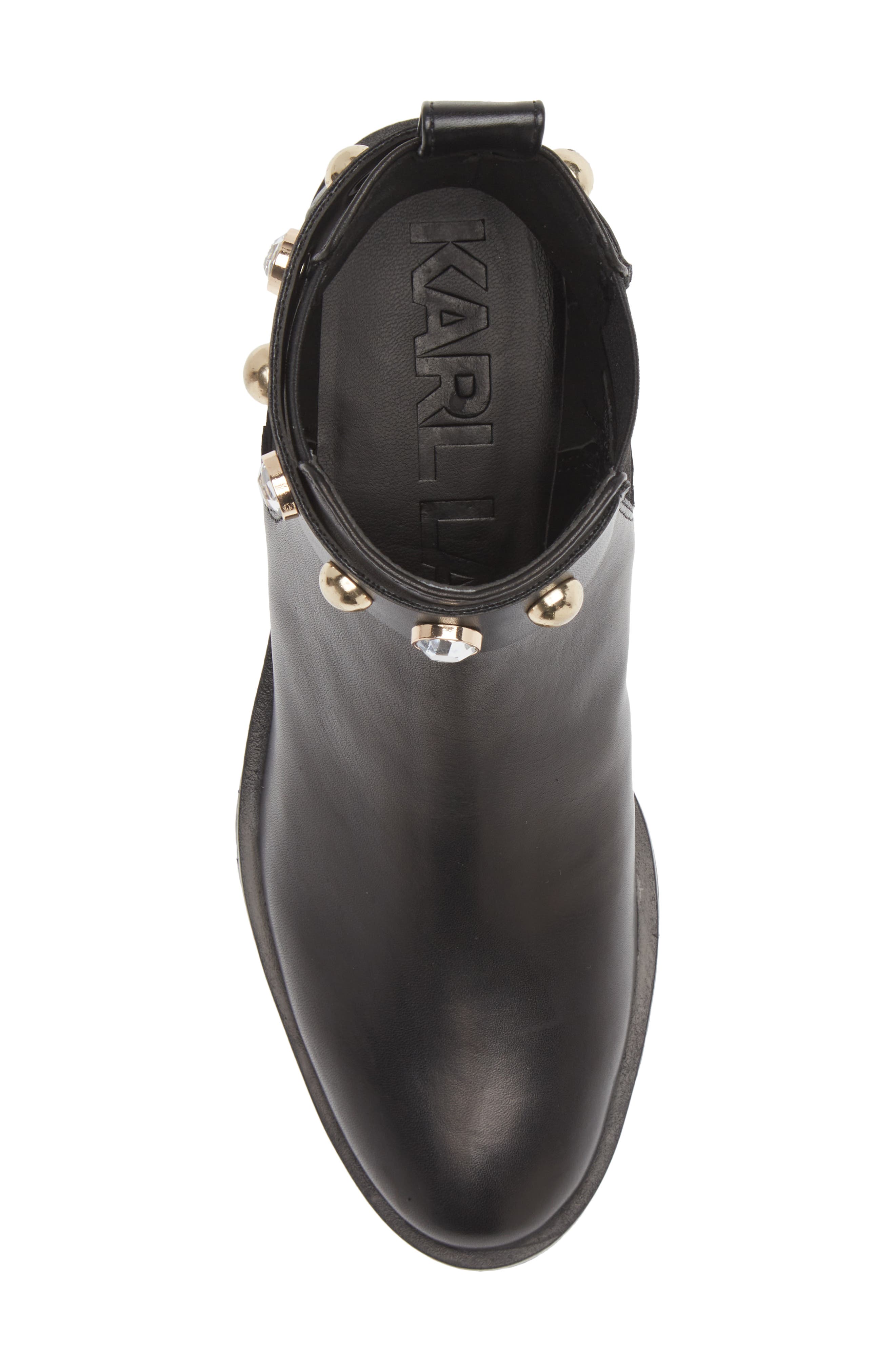 KARL LAGERFELD PARIS Porshay Lug Sole Bootie, Alternate, color, 