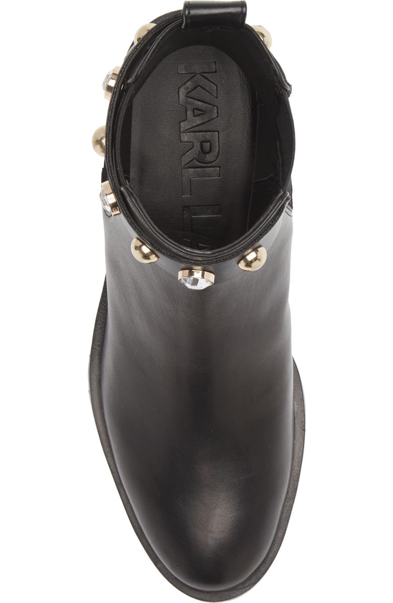 KARL LAGERFELD PARIS Porshay Lug Sole Bootie, Alternate, color,